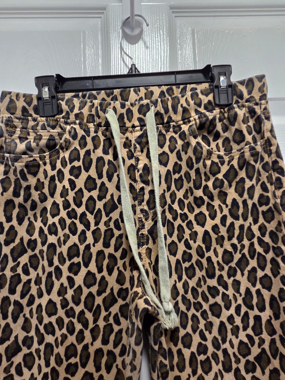 YMI Leopard Print Flared Pants - Brown Black - Picture 3 of 6